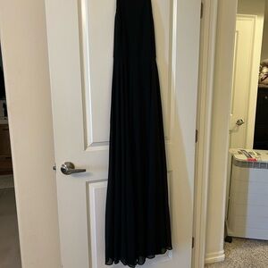Lulus Elegant Black A-Line Maxi Dress